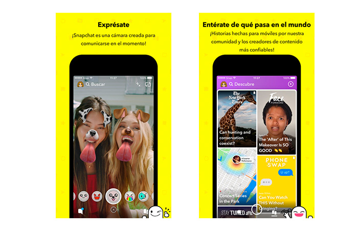 Snapchat - UI complejo