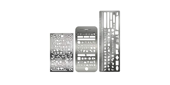 Plantillas de metal para iconos diseño UI/UX - Regalos para diseñadores