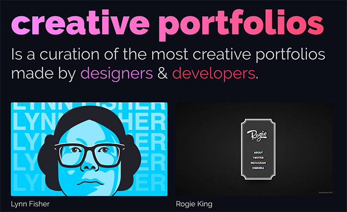 Creative Portfolios - Portfolios creativos (inspiración)