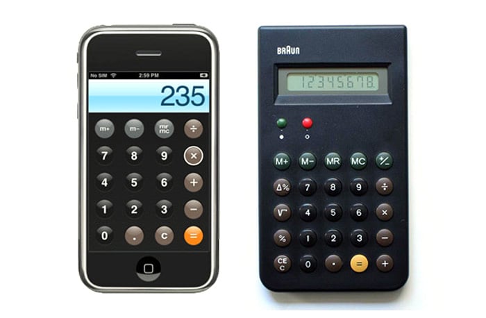 Braun ET44 (1977) | Aplicación de calculadora (2007)