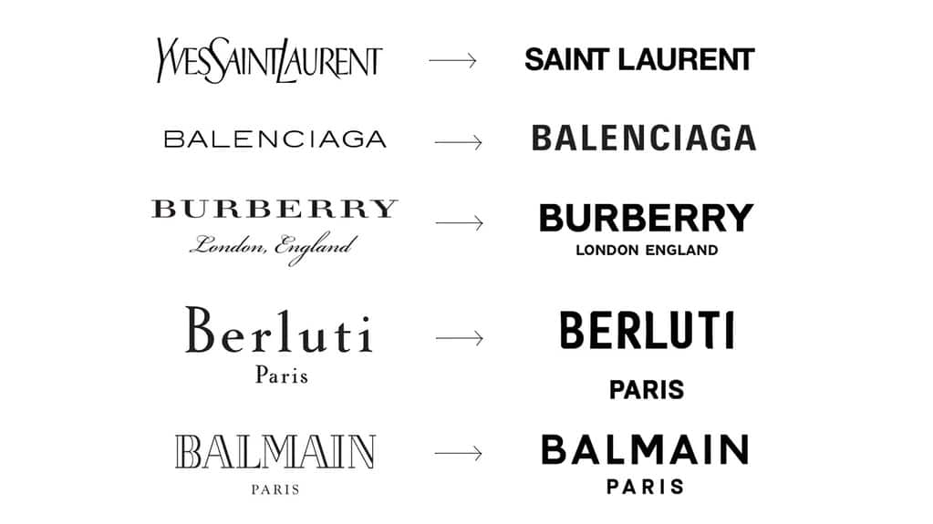 Rebranding de varias marcas de moda